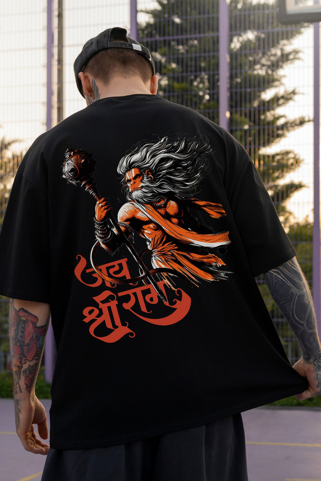 Men's Bajrangbali Graphic Oversized/Regular T-shirt