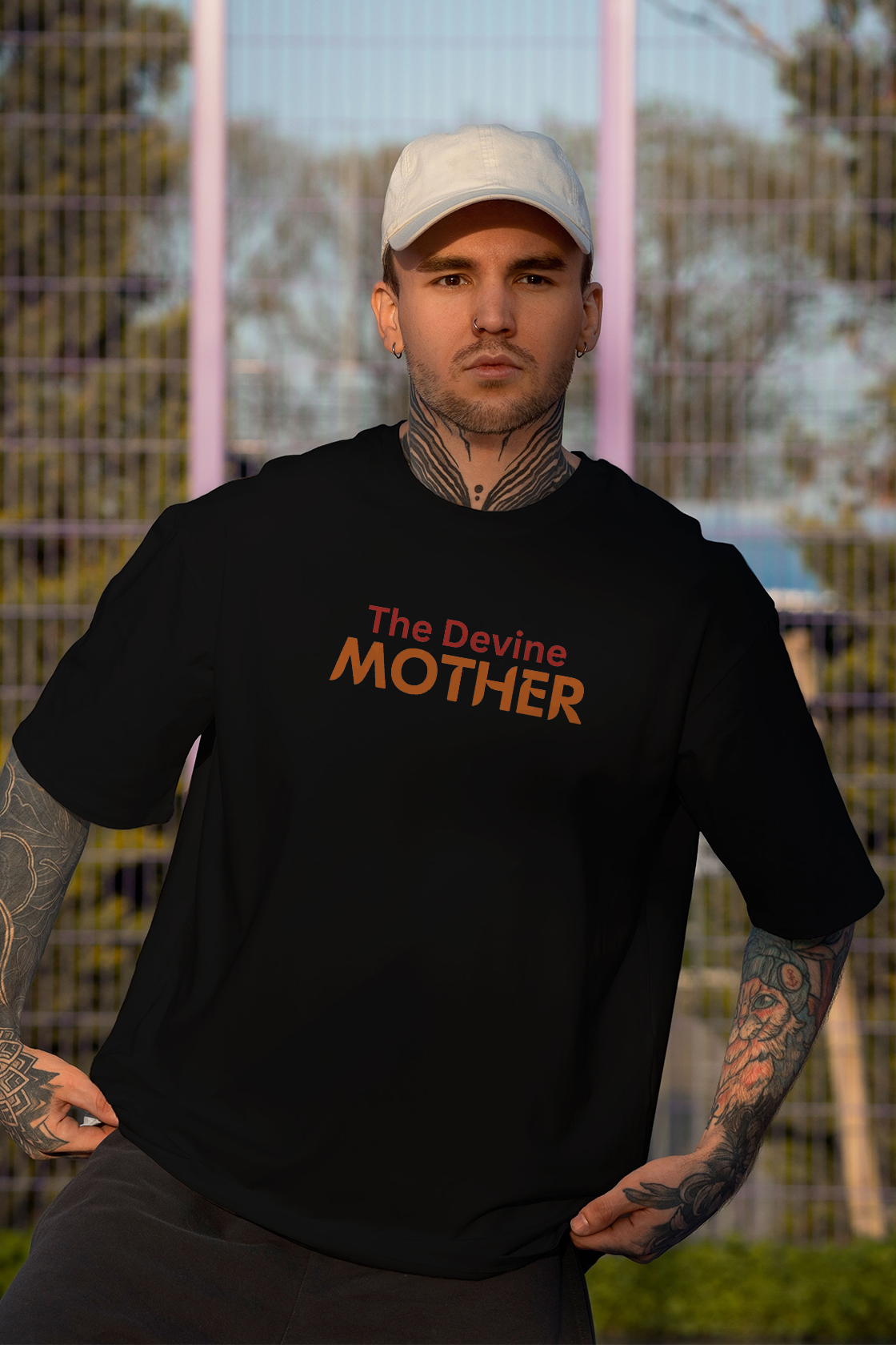 Men's The Devine Mother Graphic Oversized/Regular T-shirt