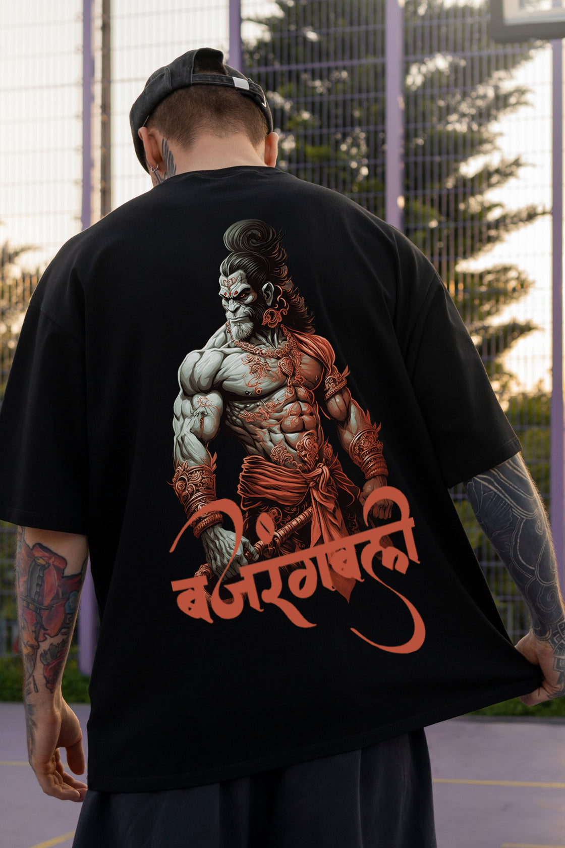 Men's Bajrangbali 1 Graphic Oversized/Regular T-shirt