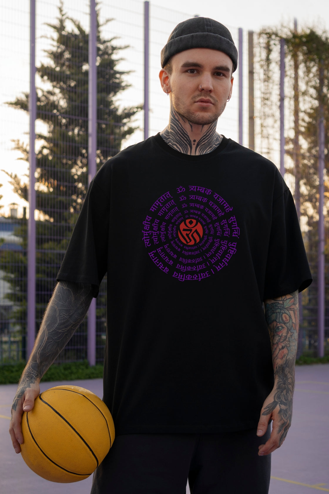 Men's Lord Shiva Printed Oversized/Regular T-shirt