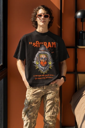 Shree Ram 1 Printed Oversized/Regular T-shirt