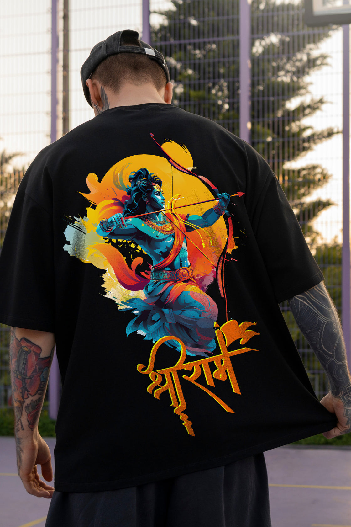 Shree Ram 3 Graphic Oversized/Regular T-shirt