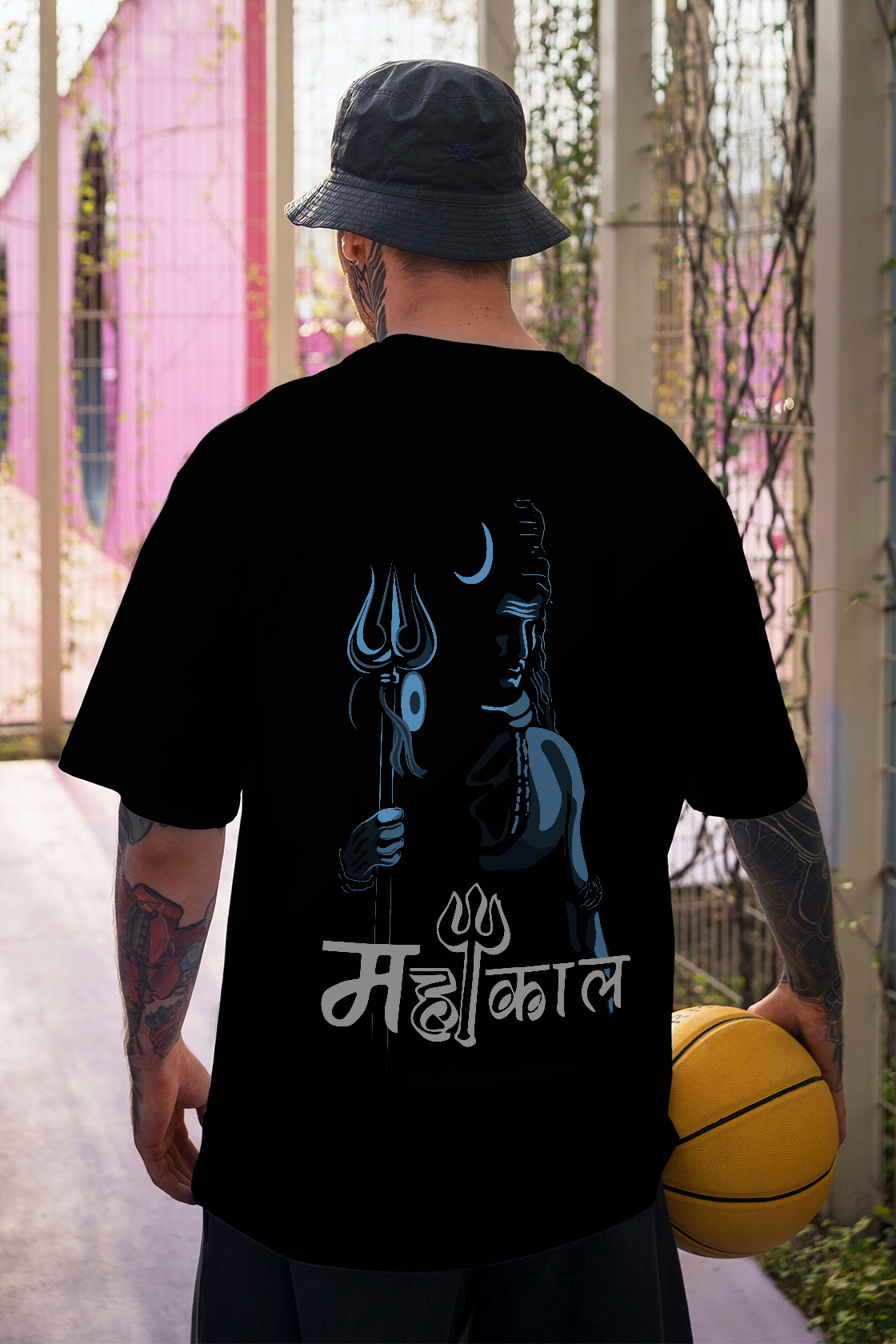 Men's Mahakaal Graphic Oversized/Regular T-shirt