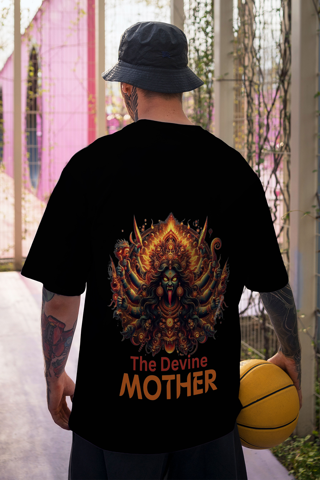 Men's The Devine Mother Graphic Oversized/Regular T-shirt