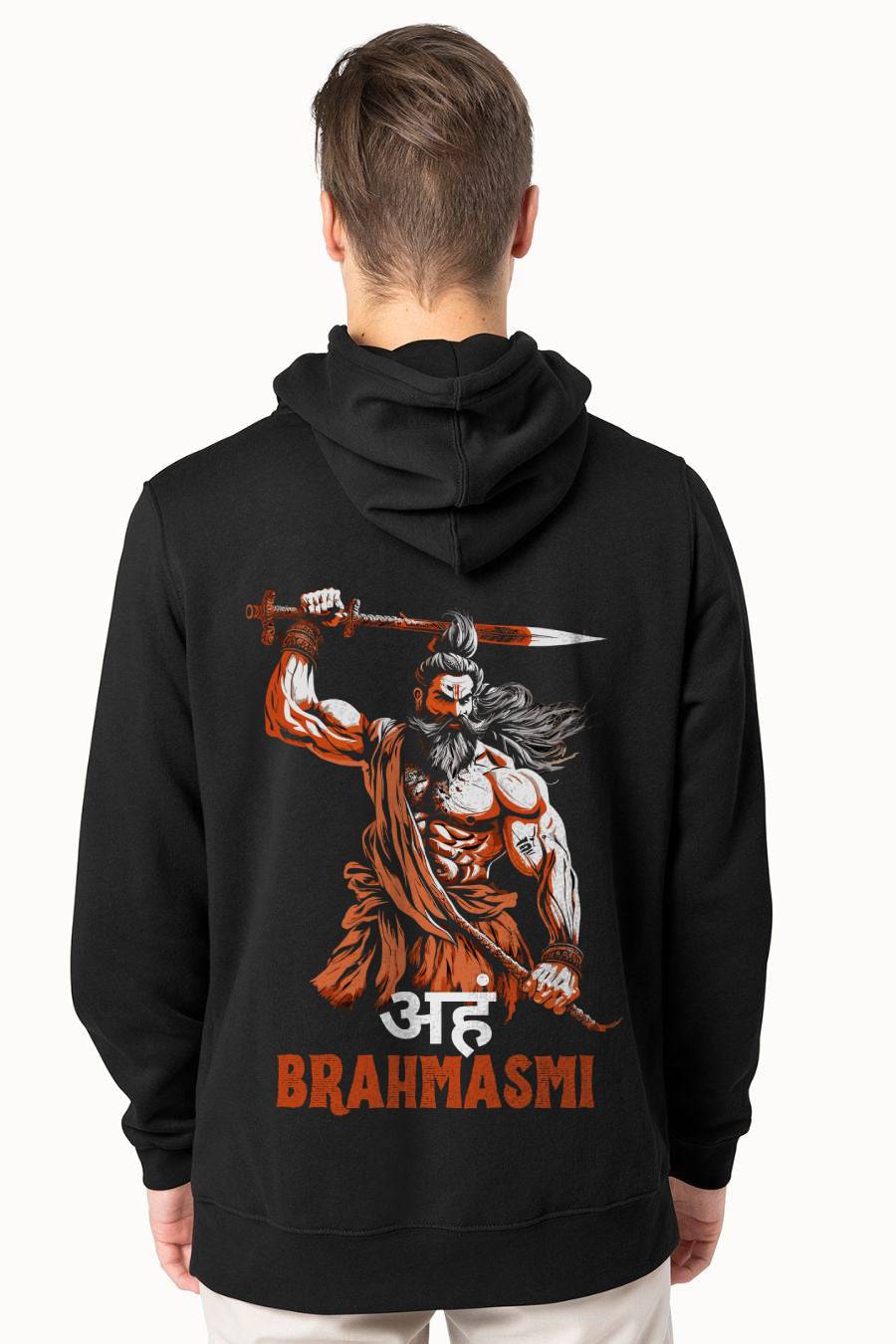 VD Aham Brahmasmi Printed Black Hoodies