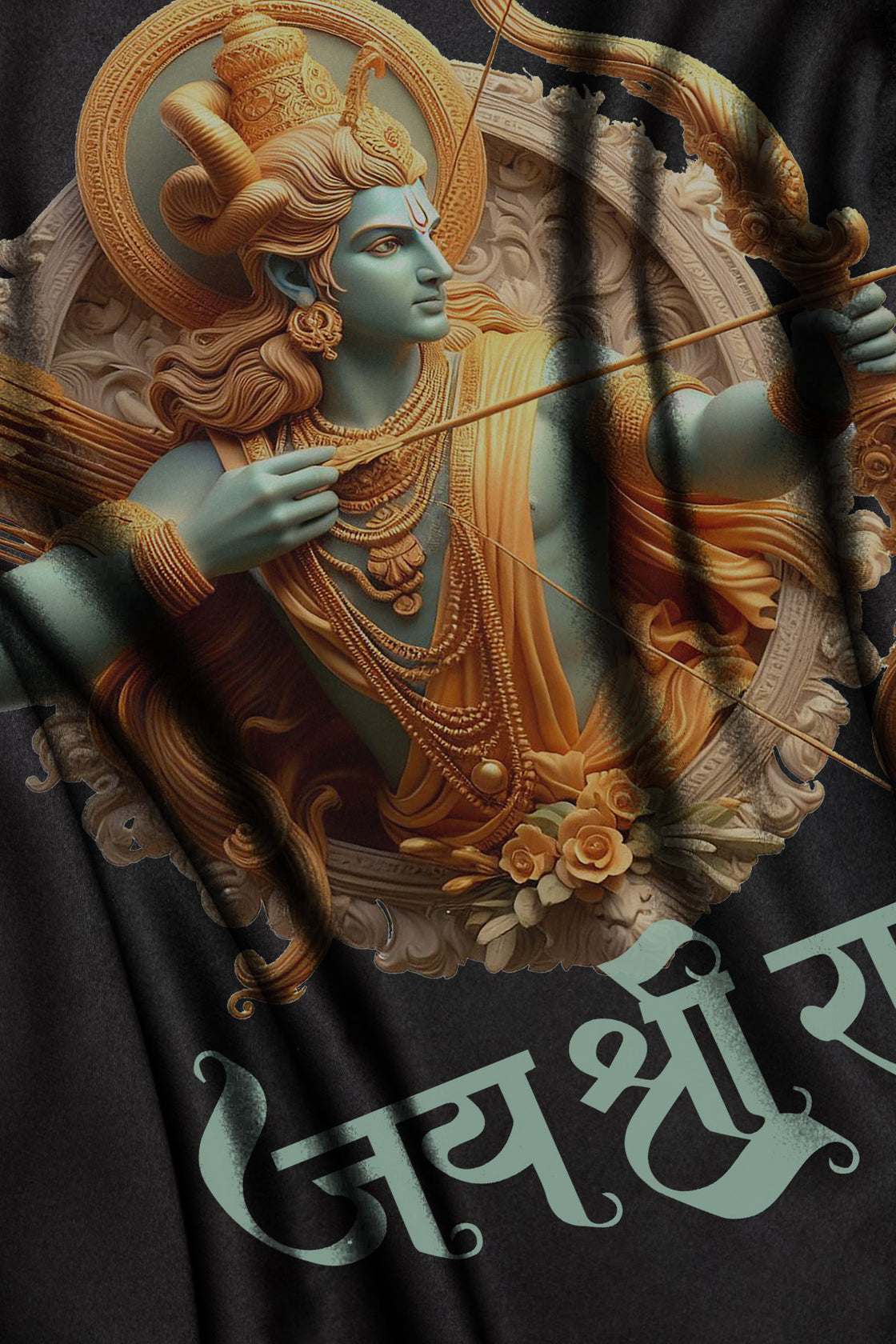 Men's Shree Ram 6 3D Printed Oversized T-shirt