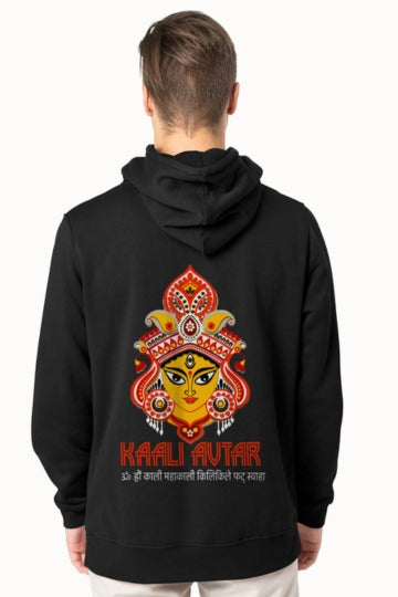 Kaali Avtar Printed Black Hoodies