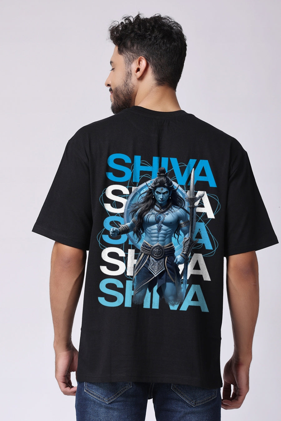 Men's Shiva Printed Oversized/Regular T-Shirt