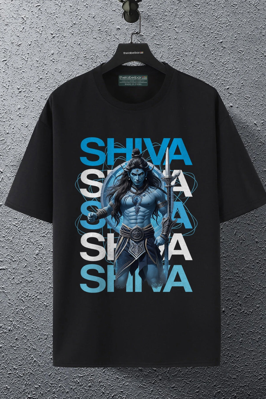 Men's Shiva Front Printed Oversized/Regular T-Shirt