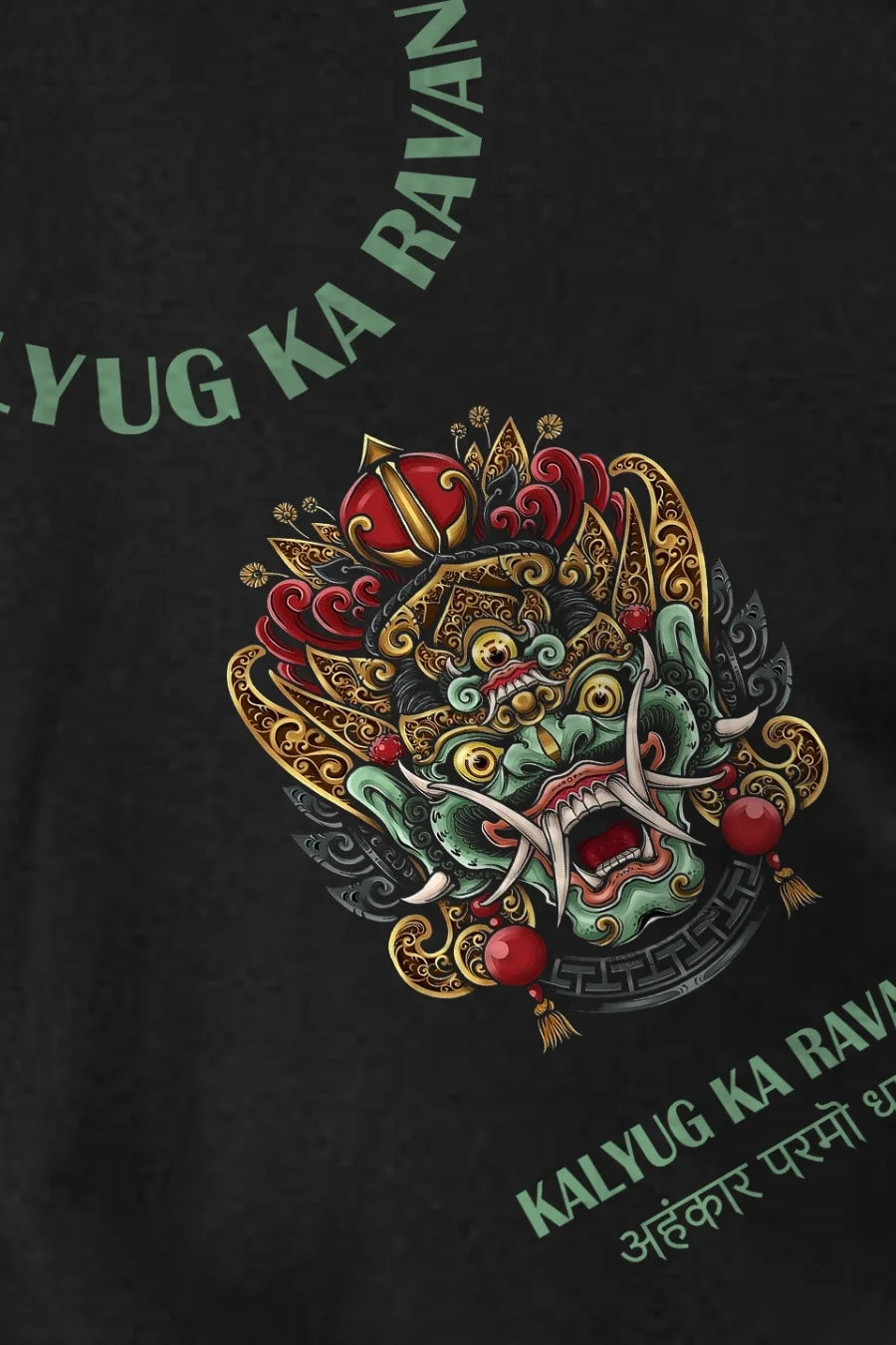 Kalyug Ka Ravan Printed Oversized Winter Sweatshirt